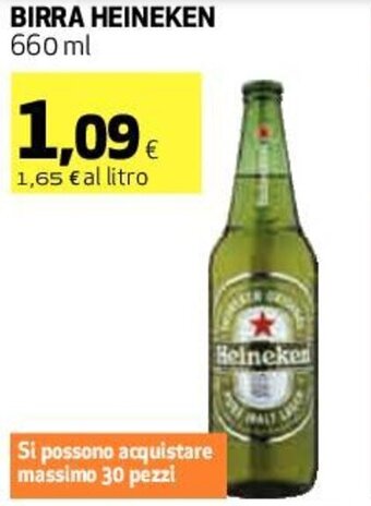 Coop Heineken Birra 660 ml offerta