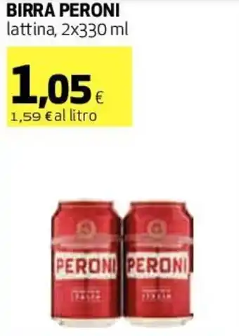 Coop Peroni Birra Lattina, 2x330 ml offerta