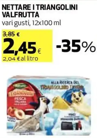 Coop Valfrutta Nettare I Triangolini Vari Gusti, 12x100 ml offerta