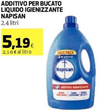 Coop Napisan Additivo Per Bucato Liquido Igienizzante 2,4 Litri offerta