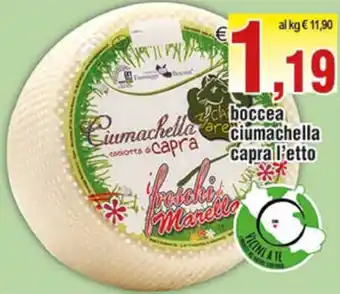 Boccea ciumachella capra l'etto