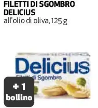 Coop Delicius Filetti di Sgombro All'Olio di Oliva, 125 g offerta