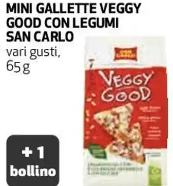 Coop San Carlo Mini Gallette Veggy Good Con Legumi Vari Gusti, 65 g offerta