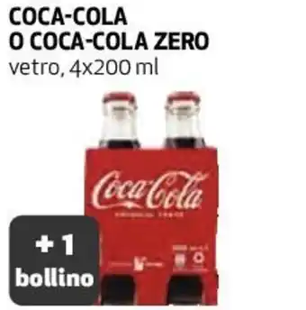 Coop Coca-Cola o Coca-Cola Zero Vetro, 4x200 ml offerta