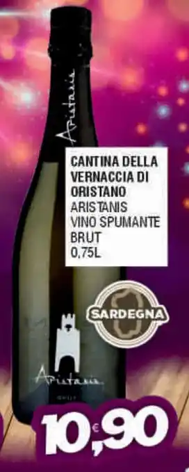 Cantina Della Vernaccia di Oristano Aristanis Vino Spumante Brut 0.75l