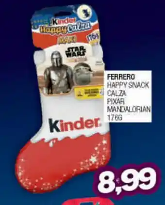 Vicino a te supermercati Ferrero Happy Snack Calza Pixar Mandalorian 176 g offerta