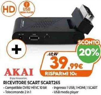 Expert Akai Ricevitore Scart Scart265 offerta