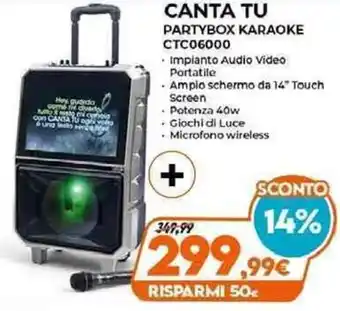 Expert Canta Tu Partybox Karaoke CTC06000 offerta