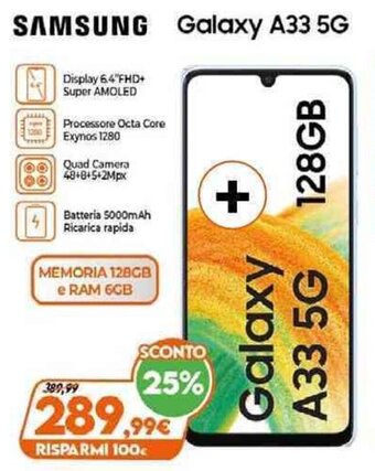 Expert Samsung Galaxy A33 5G offerta
