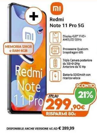 Expert Redmi Note 11 Pro 5G offerta