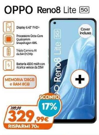 Expert Oppo Reno8 Lite 5G offerta