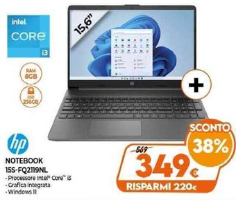 Expert HP Notebook 15S-FQ2119NL offerta