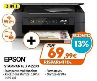 Expert Epson Stampante XP-2200 offerta