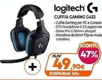 Expert Logitech Cuffia Gaming G432 offerta