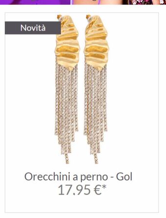 Bijou Brigitte Orecchini a perno offerta