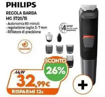 Expert Philips Regola Barba Mg 5720/15 offerta