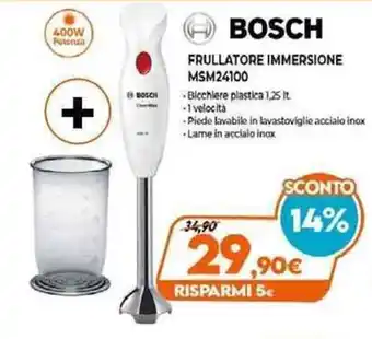 Expert Bosch Frullatore Immersione MSM24100 offerta