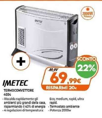 Expert Imetec Termoconvettore 4034 offerta