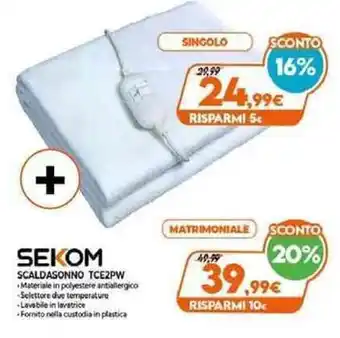 Expert Sekom Scaldasonno TCE2PW offerta