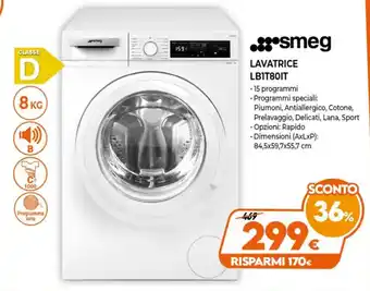 Iperal Smeg Lavatrice LB1T801T offerta