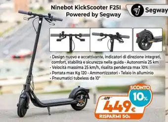Ninebot KickScooter F25l Powered by Segway