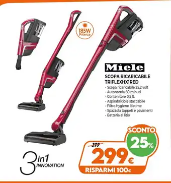 Iperal Míele Scopa Ricaricabile Triflexhx1Red offerta