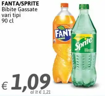 Fanta/Sprite Bibite Gassate vari tipi 90 cl