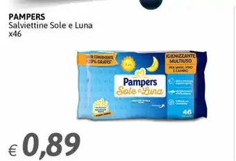 Coop Radenza Pampers Salviettine Sole e Luna x 46 offerta