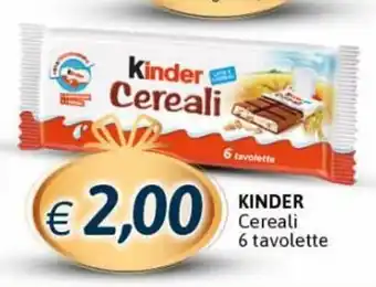 Kinder Cereali 6 tavolette