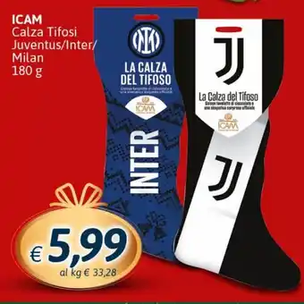 Icam Calza Tifosi Juventus / Inter / Milan 180 g