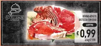 Iper La Spesa Bovino Adulto Bistecca Con Osso offerta