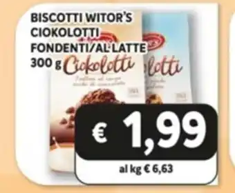 Iper La Spesa Witor's Biscotti Ciokolotti Fondenti/Al Latte 300 g offerta