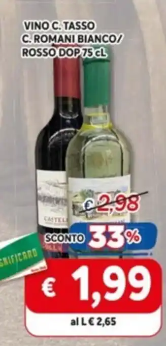 Vino C. Tasso C. Romani Bianco/ Rosso Dop 75 cl