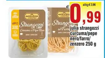 Antica Julia Strangozzi curcuma/pepe nero/farro/zenzero 250g