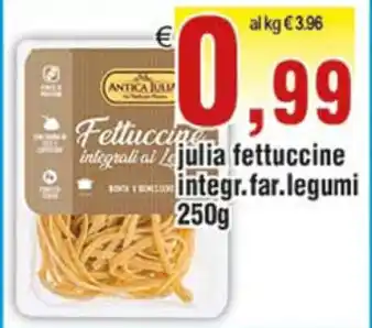 Antica Julia Fettucine integr. far. legumi 250g