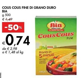 Bennet Cous cous offerta