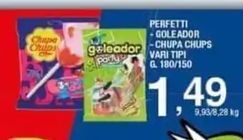 Perfetti Gole Ador Chupa Chups Vari Tipi 180/150 g