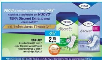 Caddy's Tena Assorbenti offerta
