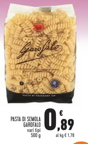Conad Margherita Garofalo Pasta di Semola Vari Tipi 500 g offerta