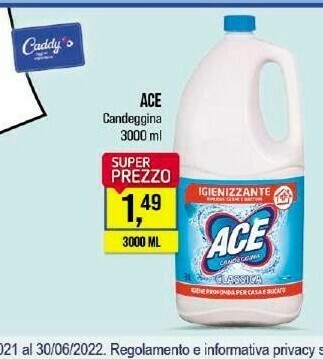 Caddy's Ace Candeggina offerta