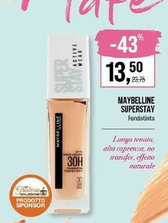 Caddy's Maybelline Fondotinta offerta