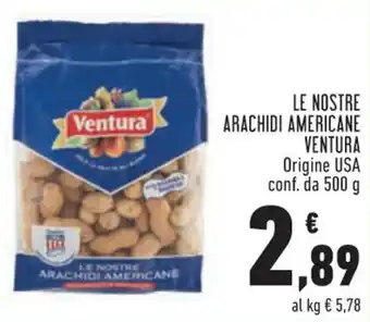 Ventura Le Nostre Arachidi Americane Origine USA Conf. da 500 g