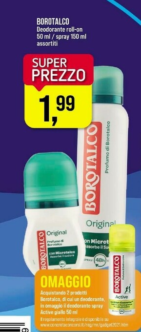 Caddy's Borotalco Deodorante offerta