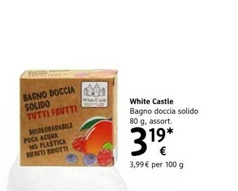dm drogerie markt White Castle Bagno Doccia Solido offerta
