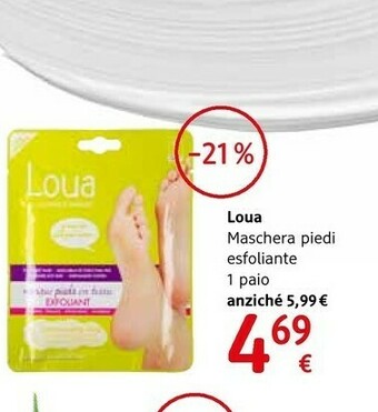 Loua Maschera Piedi Esfoliante