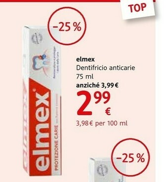Elmex Professional 75ml Dentifricio Anticarie