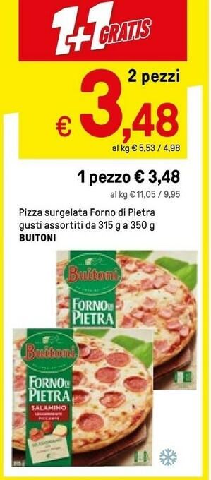 Iper La Grande Buitoni Pizza Surgelata Forno Di Pietra offerta