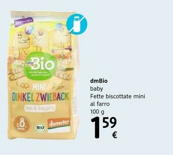 dm drogerie markt DmBio Baby Fette Biscottate Mini Al Farro offerta