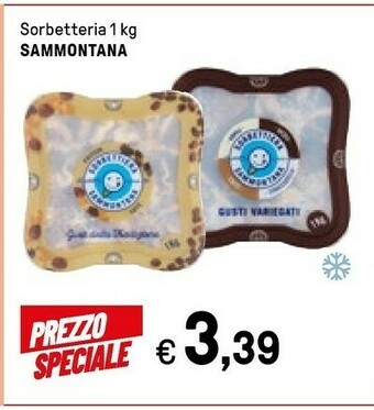 Iper La Grande Sammontana Sorbettiera Vaniglia Cacao Pistacchio Crema Catalana 1000 G(ml) offerta
