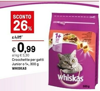 Iper La Grande Whiskas Crocchette Per Gatti Junior offerta
